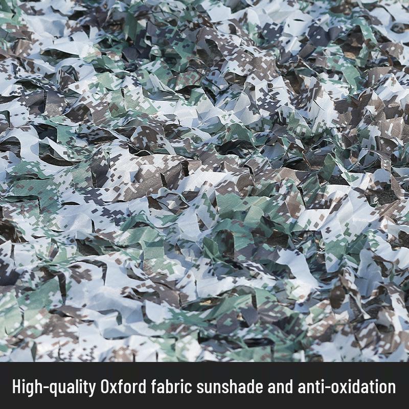 Anti-Aerial Camouflage Net: Mountain Jungle Sunshade with Infrared Protection for Outdoor Field Use.