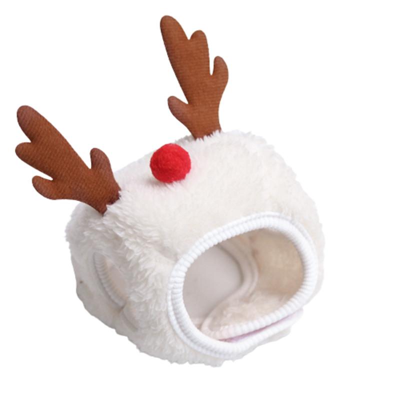 Festive Dog Cat Xmas Hat Bib Set – Red/green/white Polyester