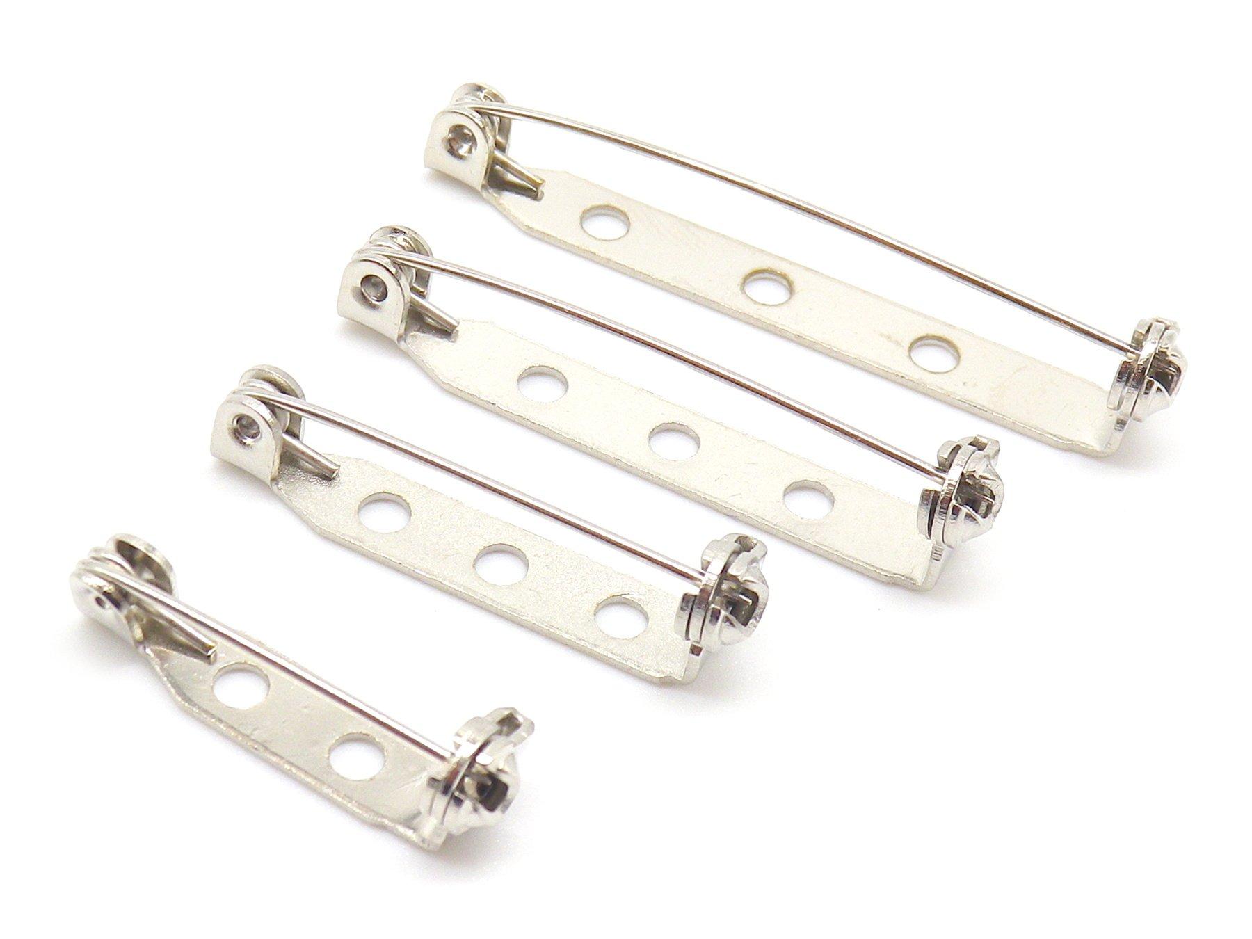 

Swivel Brooch Set of Safe and Crafts [KKD] Pins, 100, Durable, Urapin, Accessories, Parts, (Silver, 32mm)