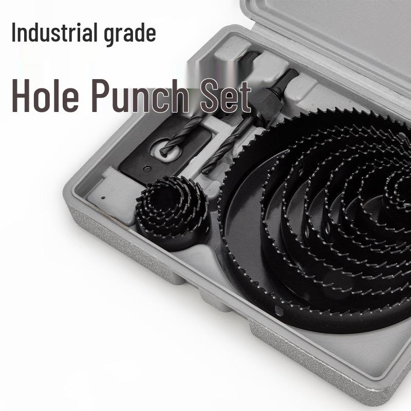 Woodworking Hole Saw Set for Wood, Gypsum, PVC, Plastic - Round Bit Downlight Drilling Tool