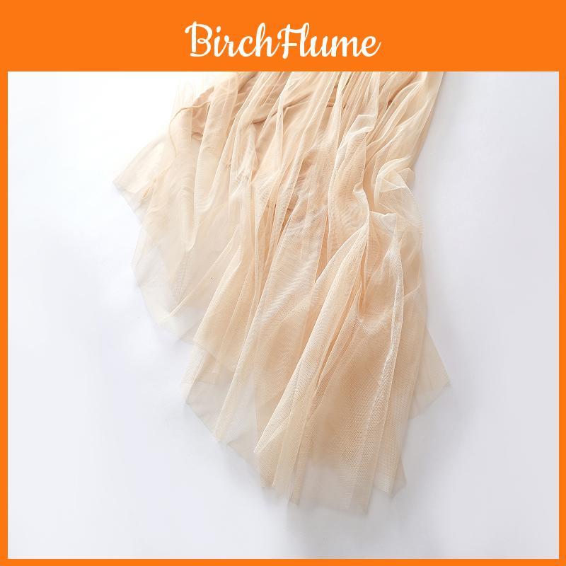 Elegant Women Summer Yarn Splicing Dress Sleeveless Boho Beach Sundress For Casual Wear