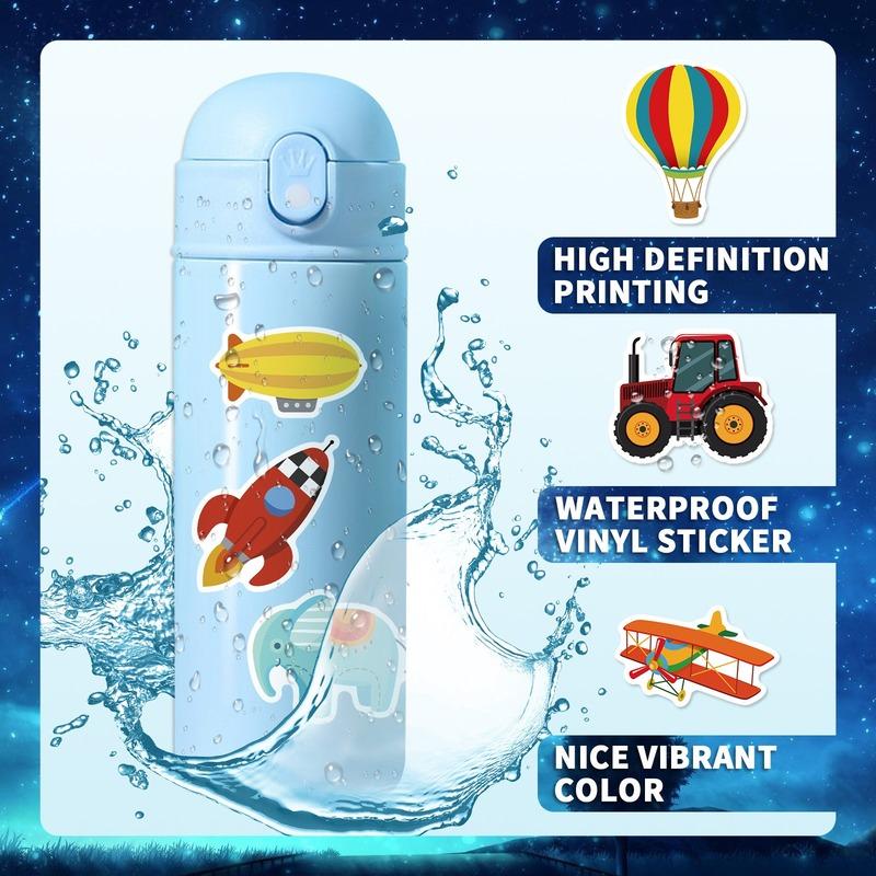 10/25/50pcs Transportation Cartoon Stickers Vehicle for Teaching Home Wall Rewards Gifts Art Toys Phone Suitcase Fridge