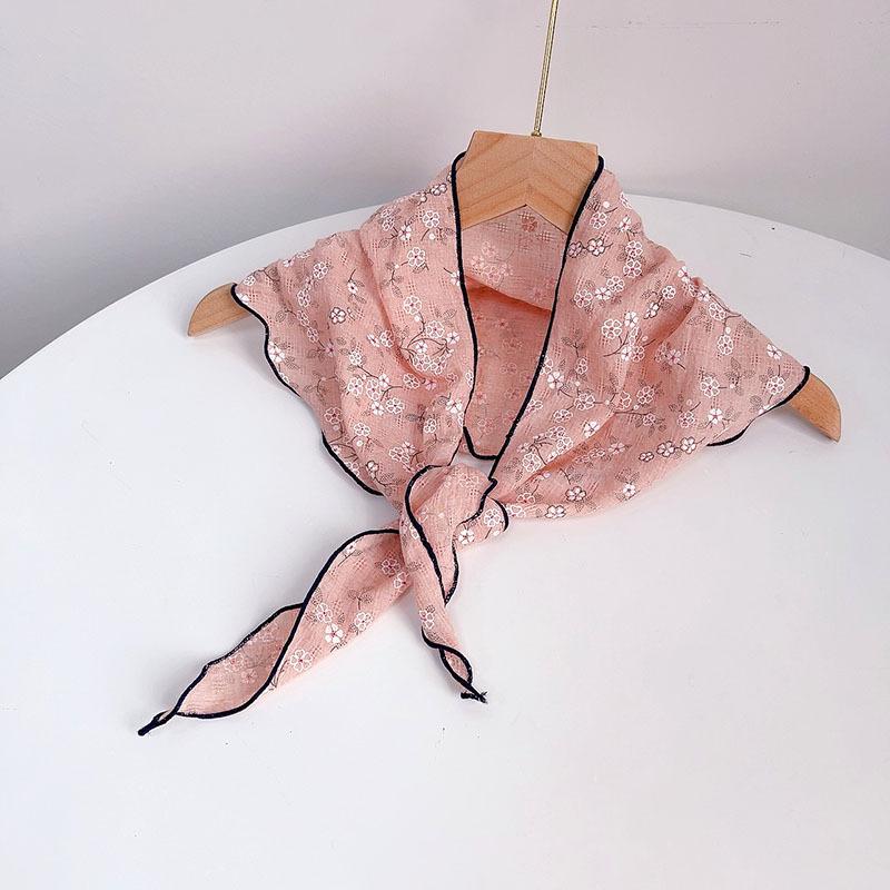 Summer New Triangle Soft Neck Protection Scarf Children's Cute Small Scarf Parent-child Small Scarves