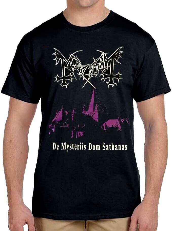 Mayhem de mysteriis dom sathanas death Metal Band Black T Shirt XL
