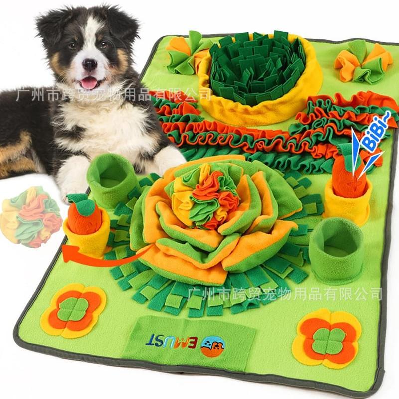 Dog Cat Rabbit Snuffle Mat Mental Stimulation Sensory Enrichment Non-Slip Durable Easy Clean Fleece Training Toy