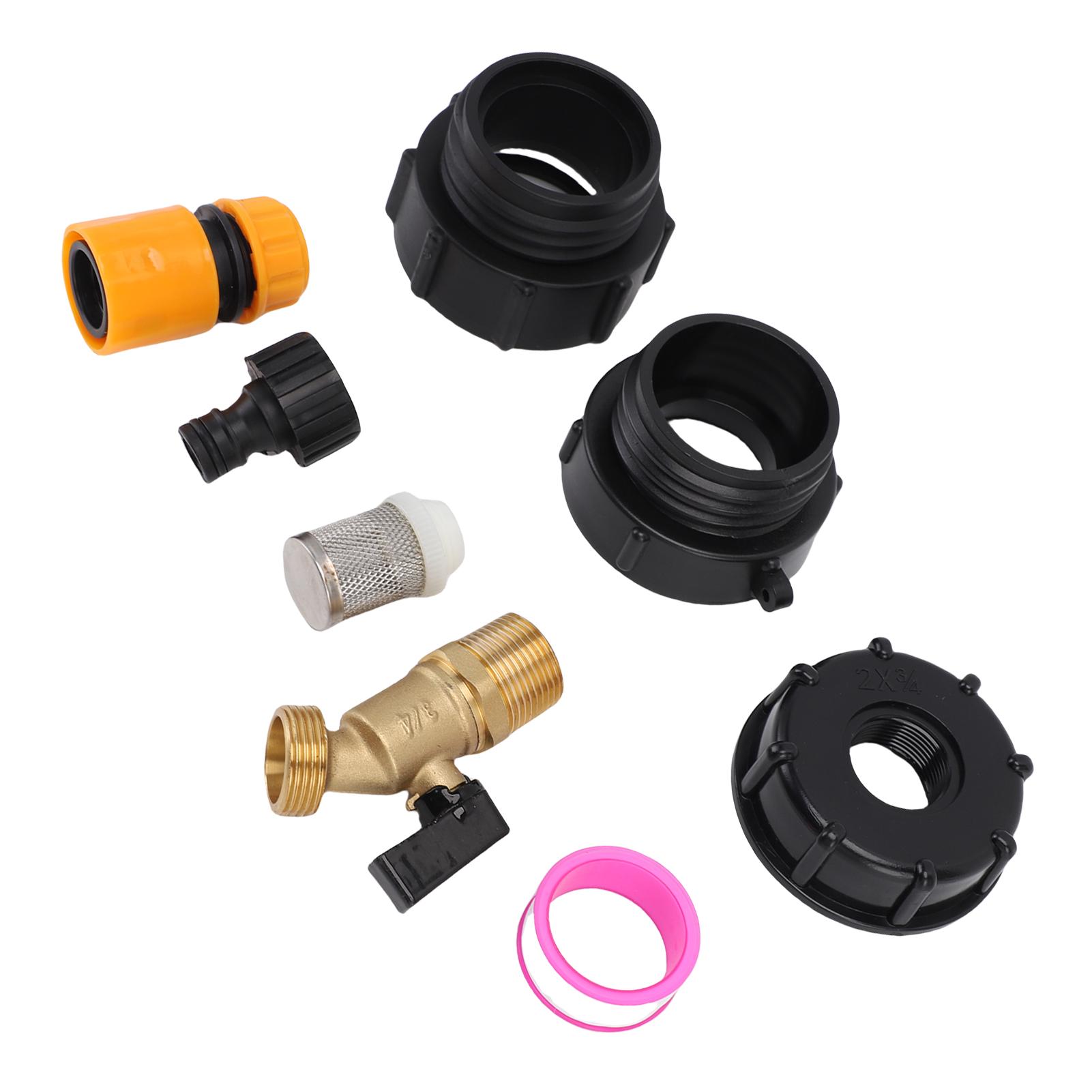 

IBC Adapter with x6 Thread, PP Brass Manual Valve Connector for Chemical Water Oil Transfer in Agricultural Industrial Systems