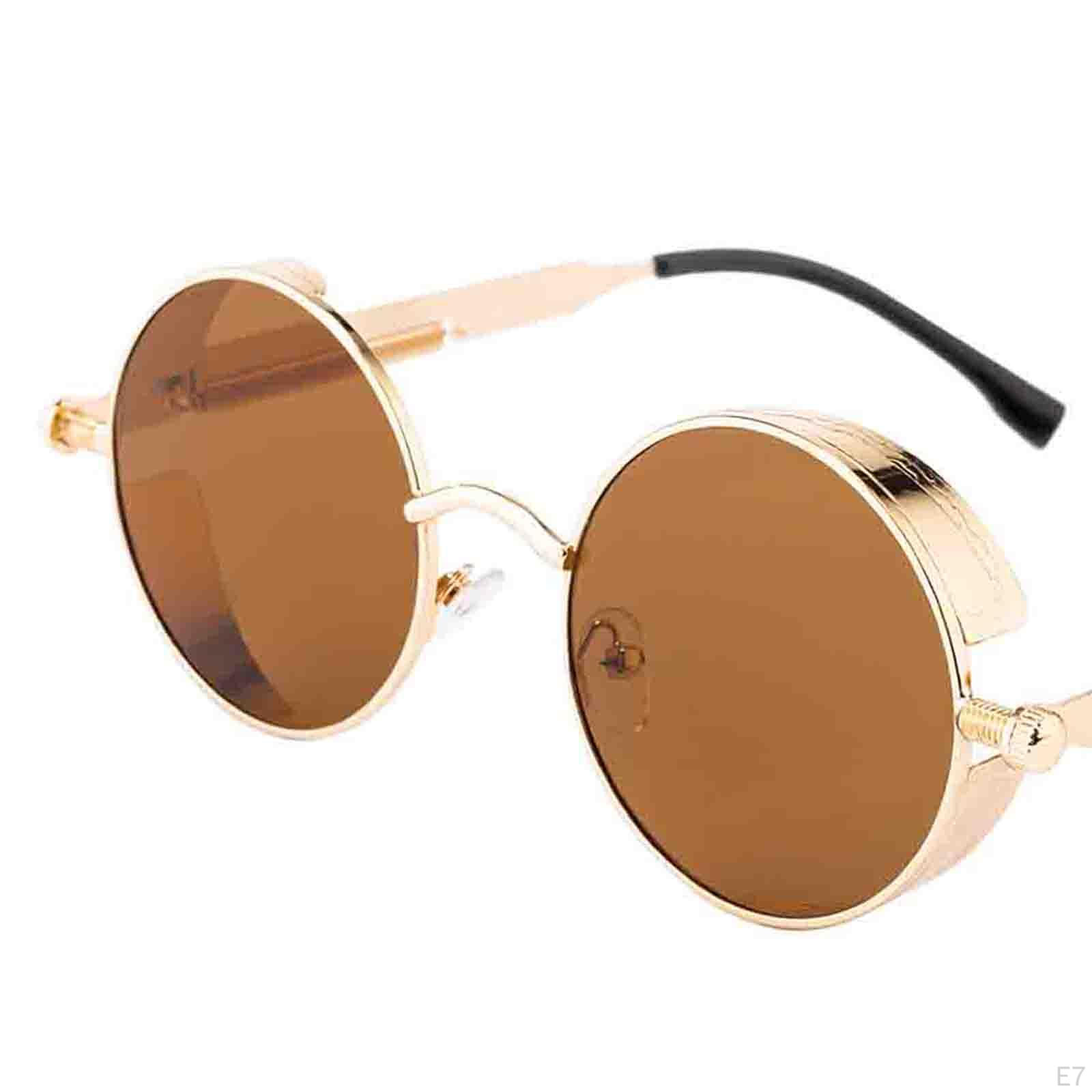 Классические металлические солнцезащитные очки в стиле стимпанк в стиле ретро — фото 6