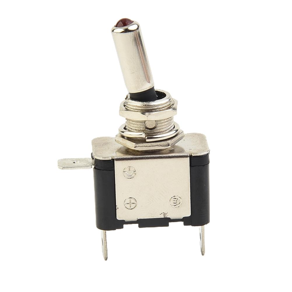 Toggle Switch LED On-Off RED SPST Safety Single Pole