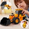 JOYFY 3er-Pack Baustellenfahrzeug Bagger Muldenkipper und Lader Bewegliche Klaue Hebefahrzeug Spielzeug für Kinder Weihnachts-Geburtstagsgeschenk