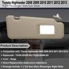 Right Side Sun Visor Replacement Compatible Highlander Beige(Right Passenger)