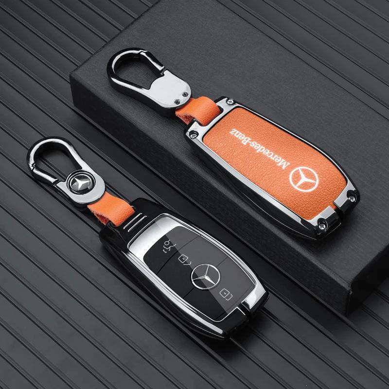 Car Key Case Cover Shell For Mercedes Benz C E S Class GLC W206 W223 W214 E300 C260 C300 S450 S500 S400 Fob Accessories QQ2