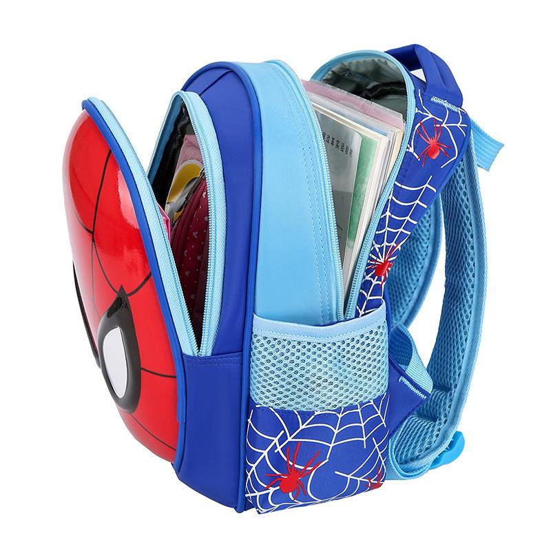 Adorable Mochila Impermeable de Spiderman Transpirable Duradera Para Uso Escolar Infantil