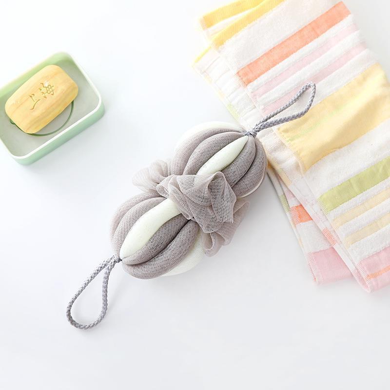 Two-Color Bath Loofah - Durable, Cute Shower Ball for Adults and Young Girls, Back Scrubber Bath Flower.