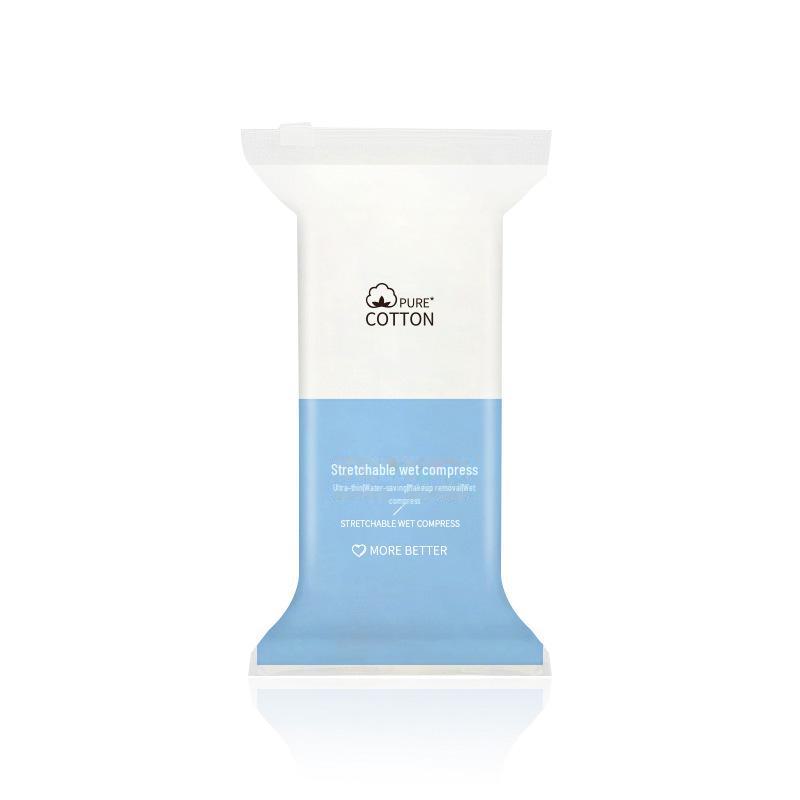 Compact Disposable Stretchable Cotton Pads for Makeup Removal and Compressing