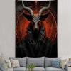 Tapestry Idyllic Demon Goat Head Occultism