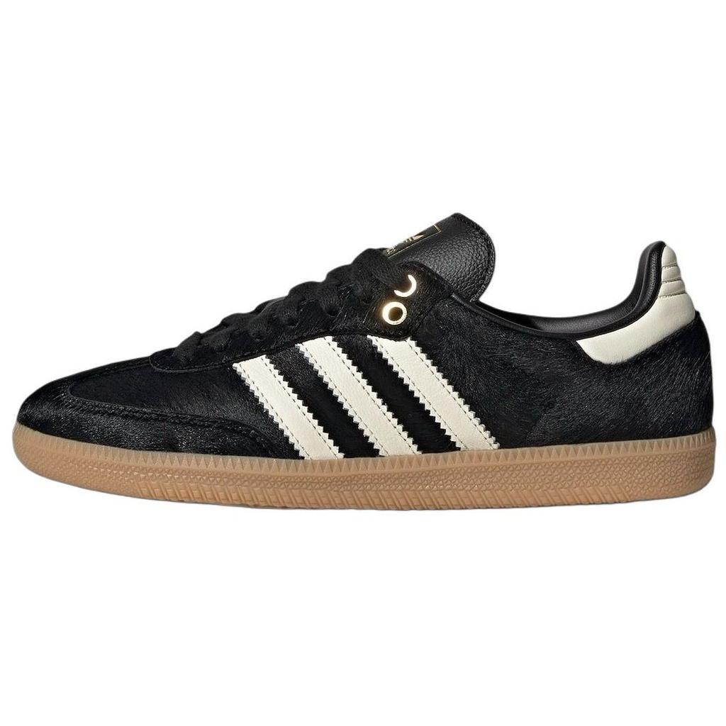 Adidas  Samba Black Pony Hair Unisex Sneakers Core-Black Crew-White Gum JQ3694