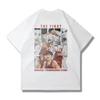 Large Cotton Men's Japanese Anime 2025 Slam Dunk Master Printed Short Sleeve T-shirt Summer Casual Loose T-shirt Top Clothing