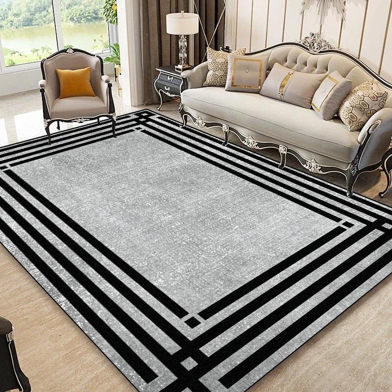 

Chinese Style Luxury Carpet Living Room Coffee Tables Non-slip Large Area Rugs Bedroom Decoration Home Washable Soft Floor Mats 60x90cm