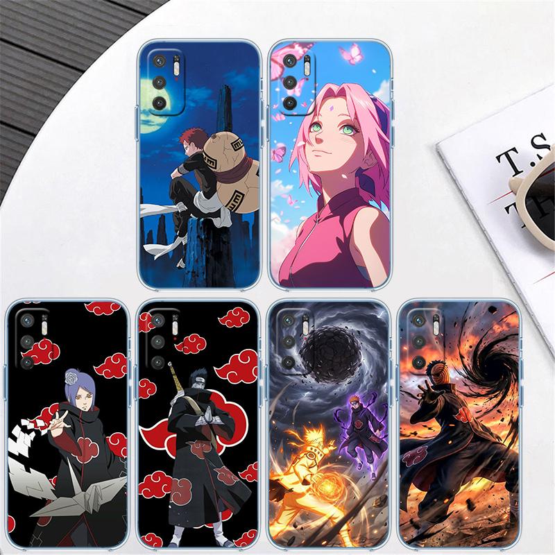 Anime Naruto Transparente Handyhülle für Samsung Galaxy A04 A04S A14 A23 A34 A54 M23 M33 M52 M53