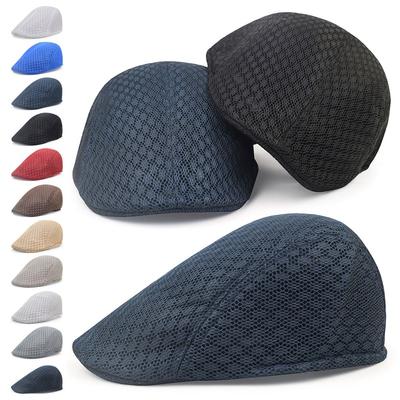 Solid Color Mesh Berets Korean Version Sun Hat Fashion Forward Hat  Unisex