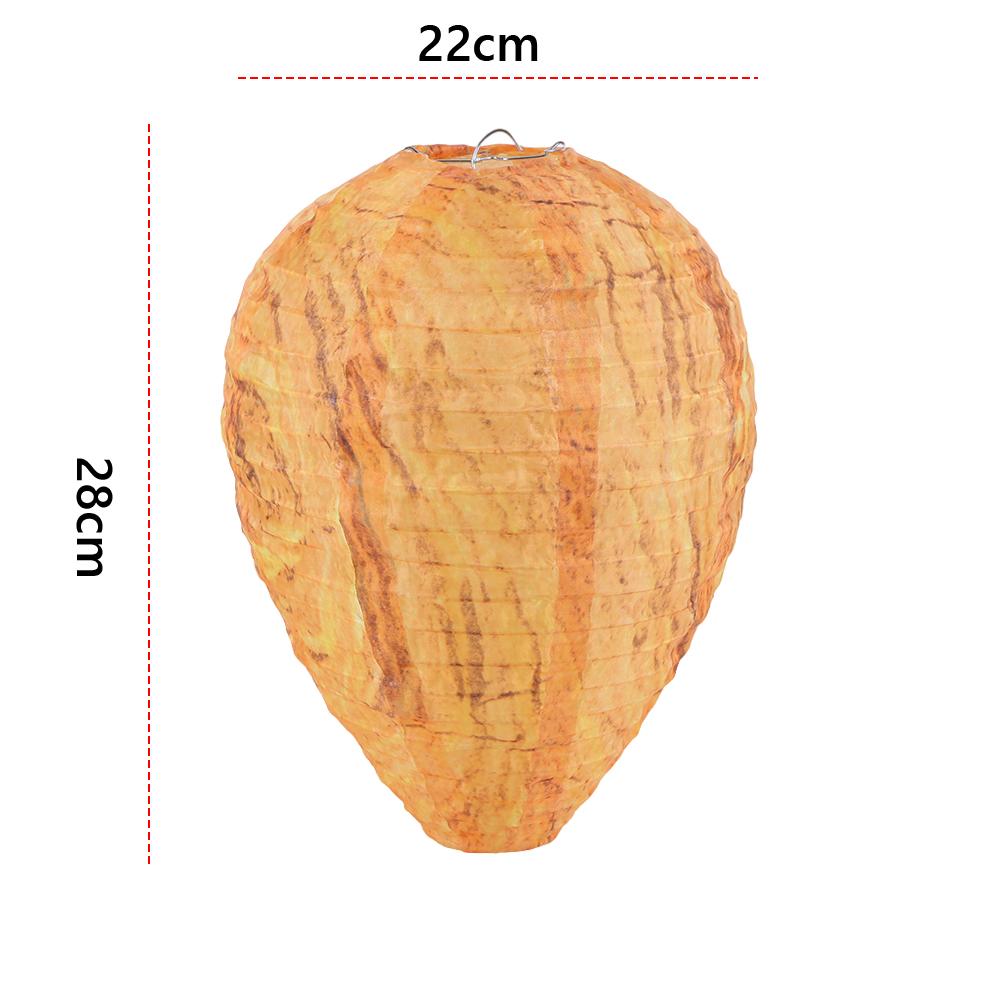 

Поддельное гнездо осы Водонепроницаемое уличное Поддельное гнездо осы Нетоксичное Отпугиватель пчел Фонарь Отпугиватель ос Фонарь Принадлежности для дома и двора жёлтый