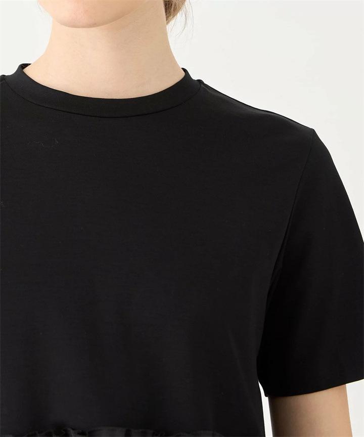 Japanese Style Women's Summer Patchwork Short Sleeve T-Shirt - Versatile Round Neck Top for Plus Sizes