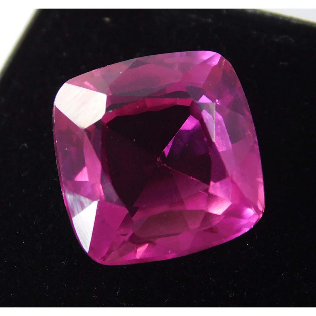 Natural Pink Ruby Loose Gemstone 9.56 ct Square Cushion Cut for Jewelry Making and Gem Collections