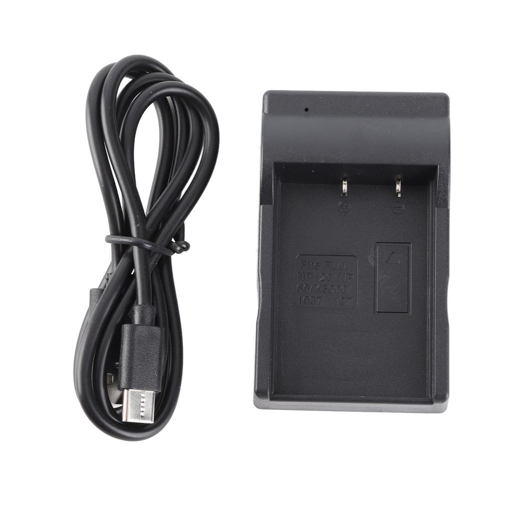 NP120 Battery Charger Type C Camera Battery Charging Station with LED Indicator for HDR AC3 Digital Video Camera