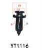 Honda & Toyota Door Panel Bumper Expansion Rivet Clip
