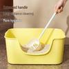 Long Handle Cat Litter Scoop, Large Capacity, Thickened, Sifting Poop Picker with Contrasting Color