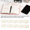 50PCS Paper Clips Portable Unique Shape Slip Resistant Strong Clamping Force Reusable for School Office Family