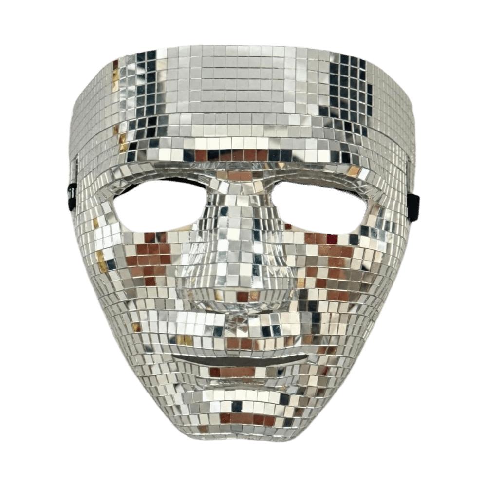 Glitter Masquerade Face Mask Mirror Surface Cosplay Costume Mask Punk Costume Mask Cosplay Event