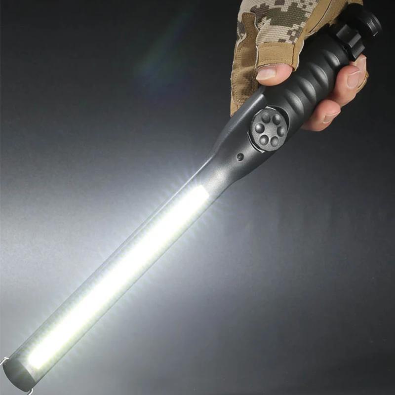 COB Flashlight Magnetic Work Light USB Rechargeable Torch Hook Portable Lantern Inspection Light Camping Car Repair Lamp