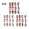Store Window Christmas Displays 12/24/36Pcs Wooden Nutcracker Gnome Ornament Set for Tree, Retro Hanging Decorations Party Home Decor, Reusable