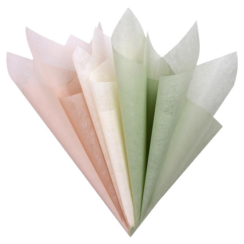 Flower Packaging Paper Translucent Milk Cotton Lining Paper For Florist Wrapping Bouquet Wedding Soft Colorful Decorative Paper