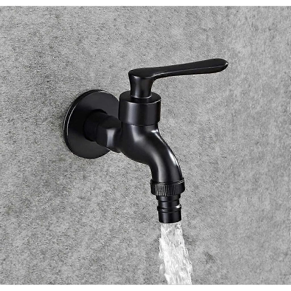 Outdoor Garden Faucet Vintage Cold Water Tap With Single Control Interface (1/2inch Outlets - 1/2inch Inlets), Suitable For Garden, Washi