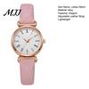 Formal Women Watch Analog Quartz Watches for Fashion Adjustable Leather Strap Wristwatch Elegant Easy Ladies Read Roman Numerals Dress Gifts Mom Wife
