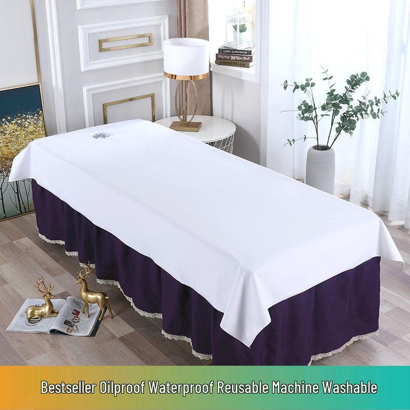 Beauty Salon Massage Bed Sheets - Washable Cotton for Wellness Spa and Tui Na Therapy With Hole 190x78cm