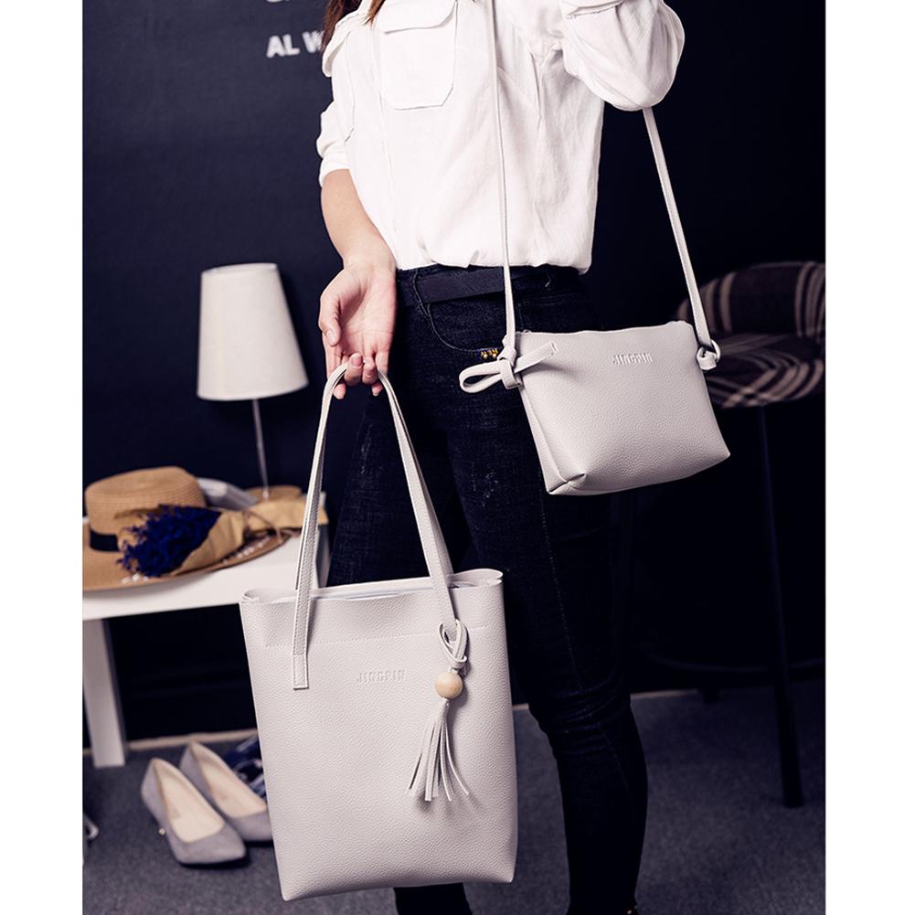 Cheap 3pcs Women Leather Shoulder Messenger Purse Handbag Crossbody