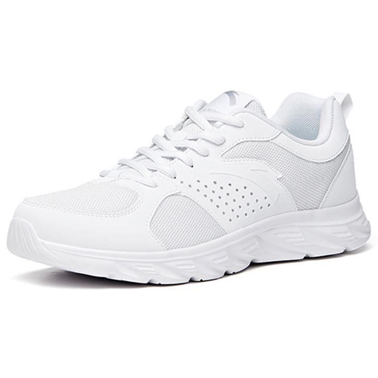 Anta Lifestyle Series Mesh Comfortable Non-Slip Wear-Resistant Low-Top Casual Shoes Men Sneaker White 912035522R-4