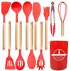 12Pcs /set Non-Stick Design Silicone Spatula Set Non-Stick Spatula Set  Kitchen Use
