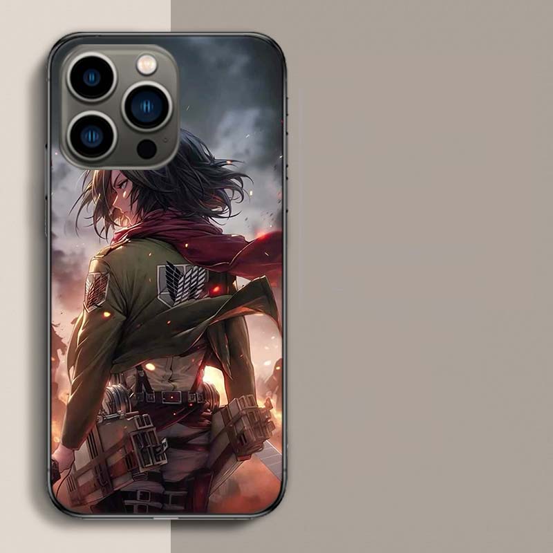 

Character MIKASA Phone Case For Iphone 17 Air 15 Pro 14 Plus 16 Pro Max 17E 16E 12 13 Mini 11 Cover Cute Fundas iPhone 13 Pro
