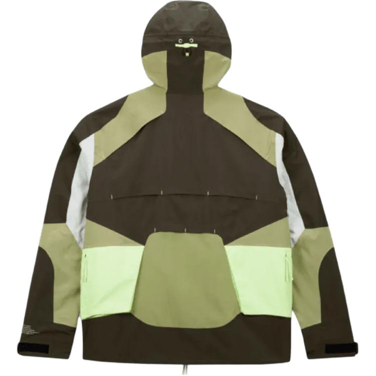 Nike ISPA Series Gore-Tex Waterproof Spliced Contrast Hooded Jacket Unisex Jacket Green FB2370-355