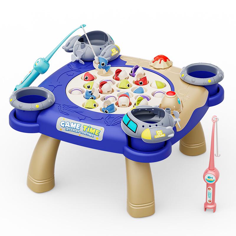 

Многофункциональная детская магнитная игра-рыбалка: Развивающая музыкальная вращающаяся игрушка