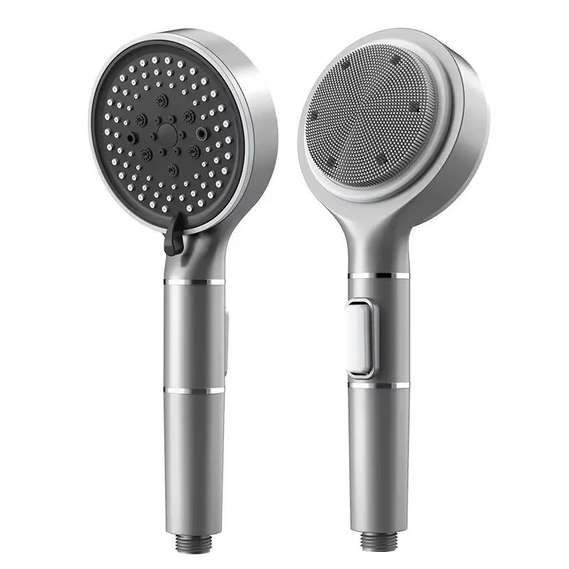 Luxury Black Shower Head Set 5 Functions Handheld Shower Head  Rainfall Showerhead Bathroom High Pressure Hand Shower Head