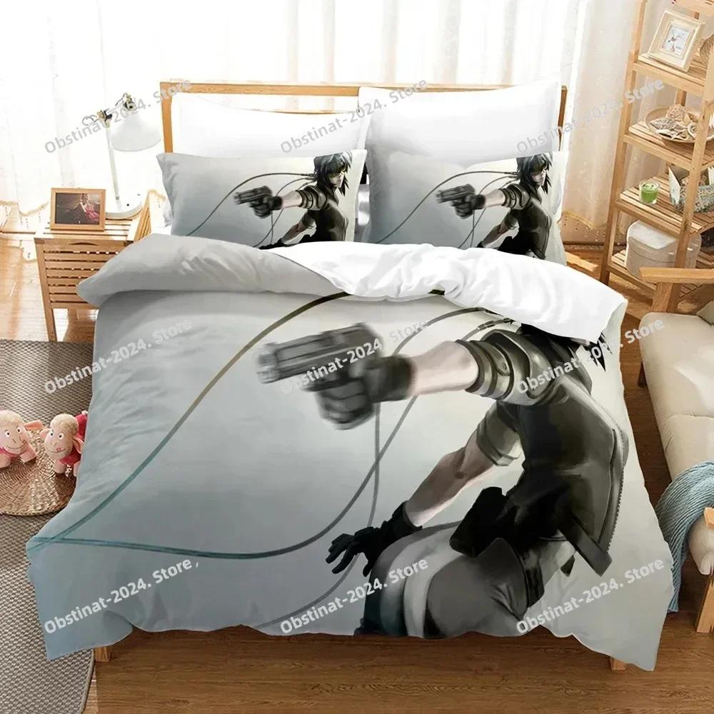 Anime Ghost in the Shell Bedding Set Printed Bed Set With Pillowcase Bed Duvet Cover Soft Single Double Queen Super King Size