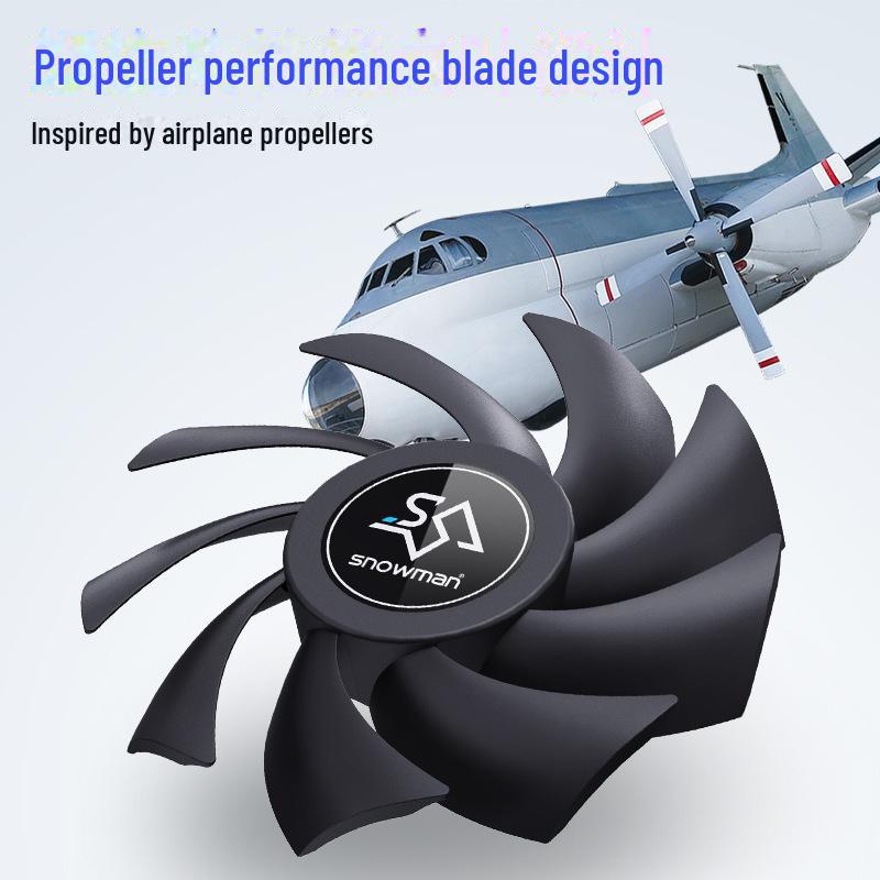 Bingman Chassis Desktop Ultraquiet 12cm Cooling Fan 12v Colorful Lightless