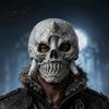 Halloween Maske für Erwachsene Skelettmaske, Horror Fangs Schädel Verwittert Realistische Knochenstruktur Vollgesichts Cosplay Kostüm Party Requisiten Weicher Schaumstoff