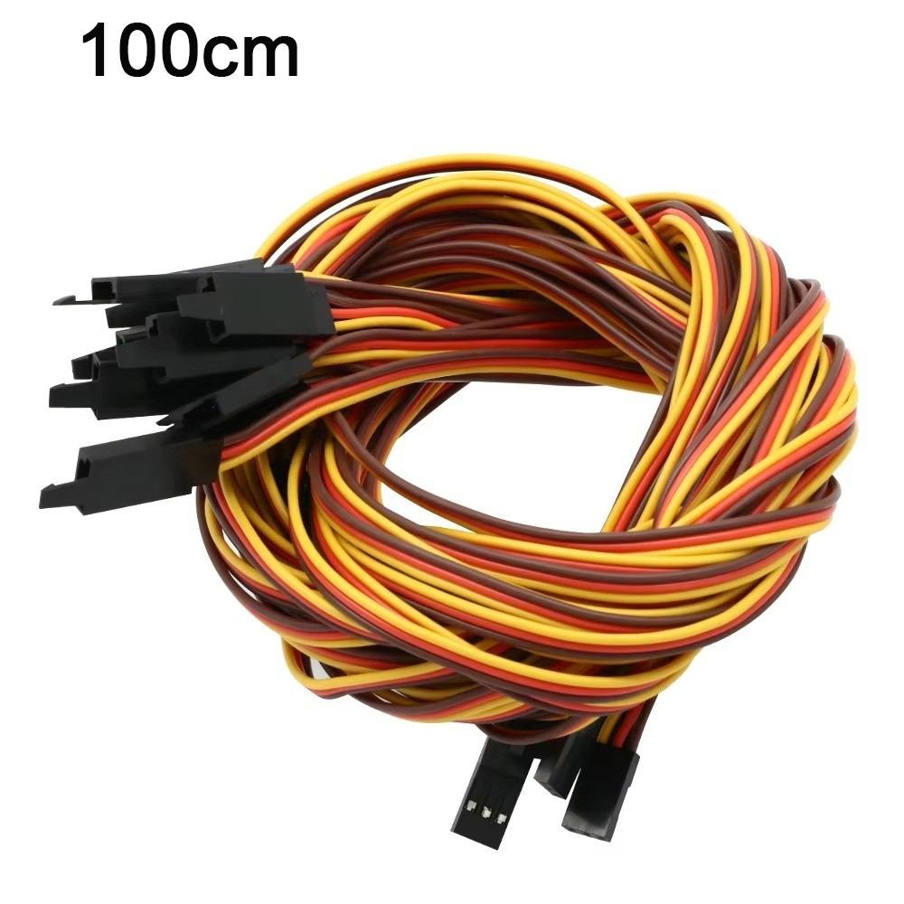 5Pcs Anti-interference Servo Extension Cable Anti-loose Receiver Connection Cable RC Car