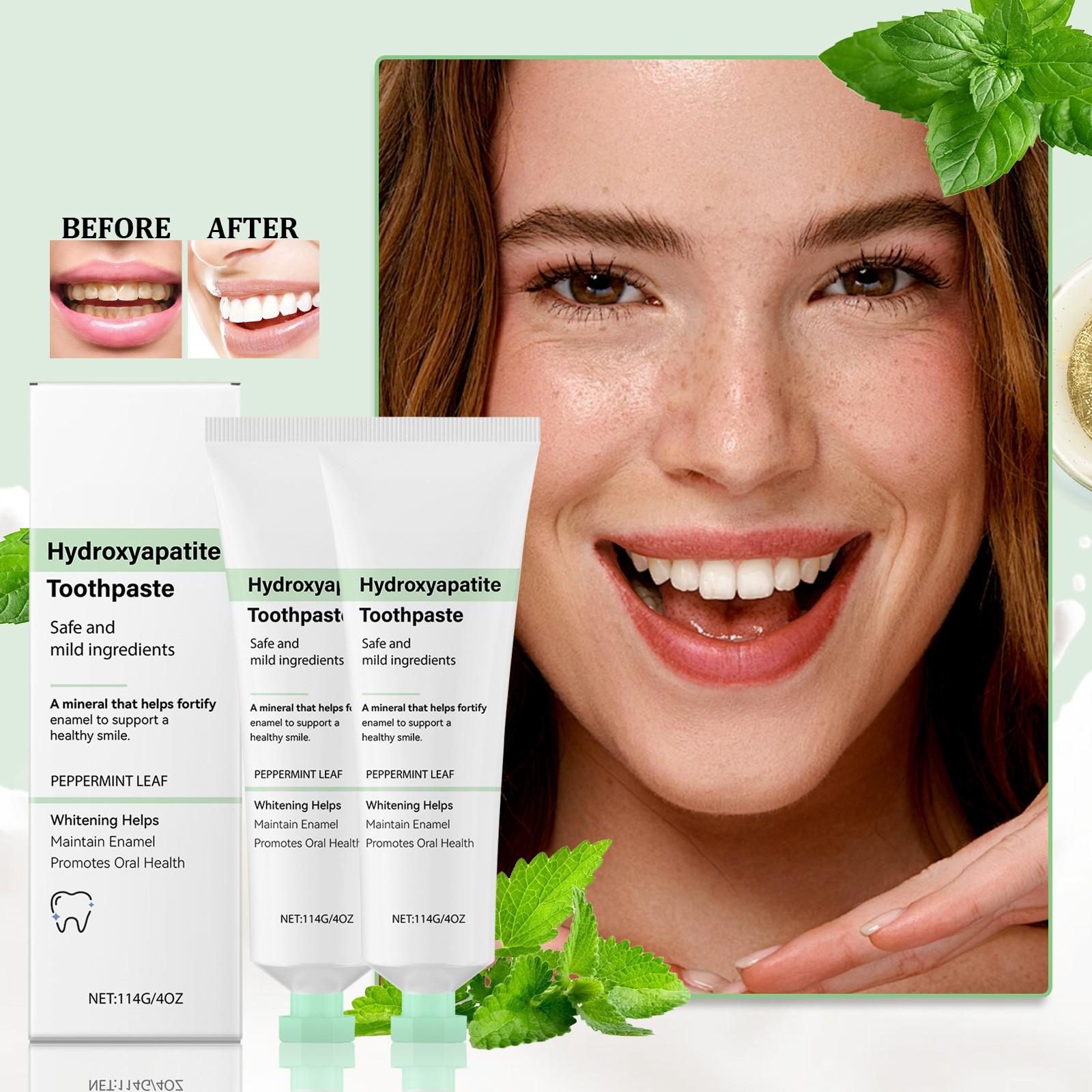 

Зубная паста без фтора, наногидроксиапатит, зубная паста, свежее дыхание, пятновыводящая и очищающая зубная паста One Size